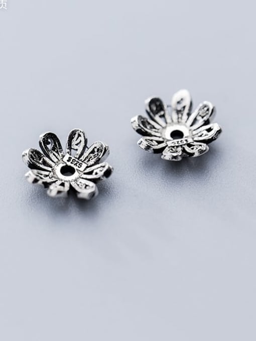 FAN 925 Sterling Silver With Vintage Bead Caps Diy Jewelry Accessories 2