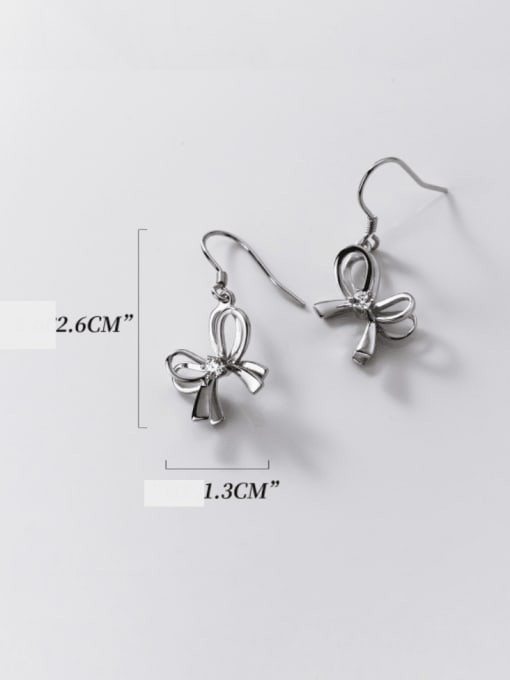 Rosh 925 Sterling Silver Butterfly Minimalist Hook Earring 3