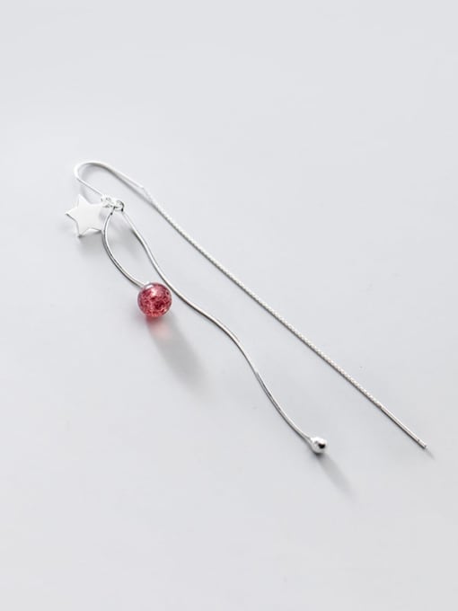 Rosh 925 Sterling Silver Imitation Pearl Tassel Minimalist Threader Earring 4