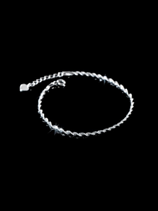 Rosh 925 Sterling Silver Irregular Minimalist Bracelet 0