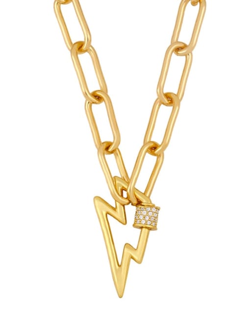 CC Alloy Cubic Zirconia Heart Minimalist  chain Necklace