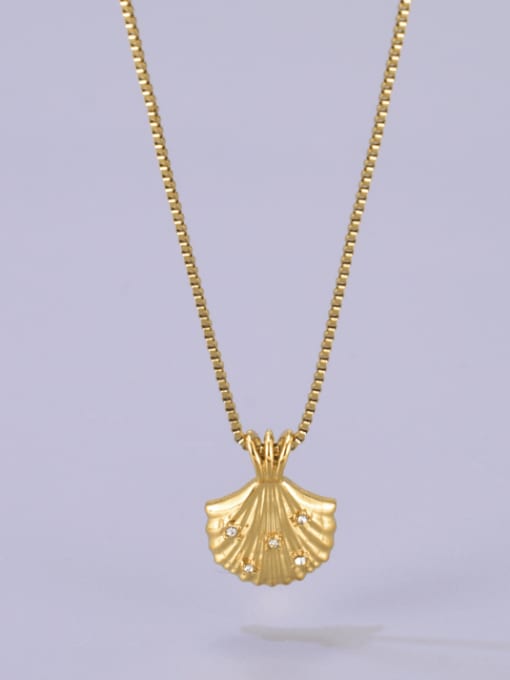 18K gold Titanium Steel Irregular Minimalist Necklace