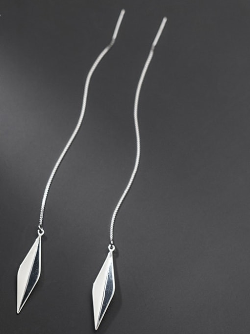 Rosh 925 Sterling Silver Tassel Minimalist Threader Earring