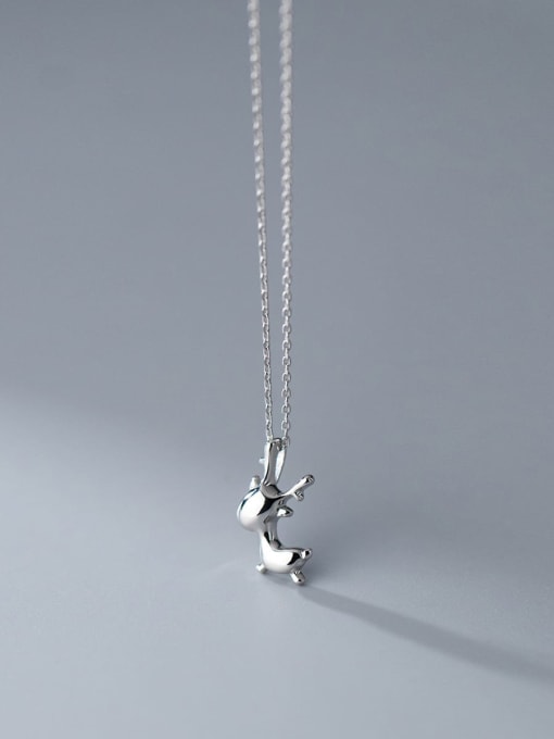 Rosh 925 Sterling Silver Cute Deer  Pendant Necklace 3