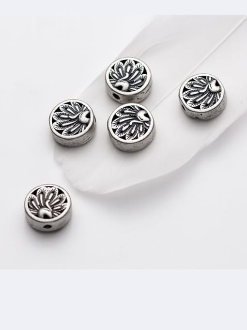 FAN 925 Sterling Silver With Peacock Screen Bead Handmade Diy Jewelry Accessories 1