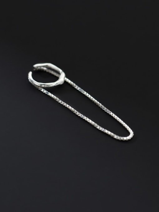 Rosh 925 Sterling Silver Tassel Minimalist Threader Earring (Only One ) 0