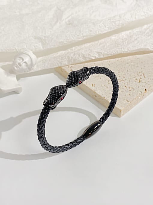 Open Sky Stainless steel Rhinestone Snake Vintage Bracelet 1