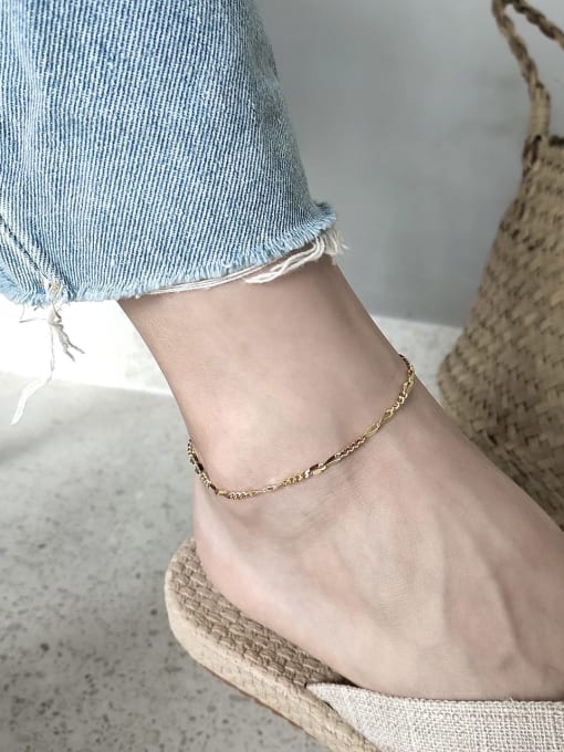 Boomer Cat 925 Sterling Silver Minimalist chain Anklet 1