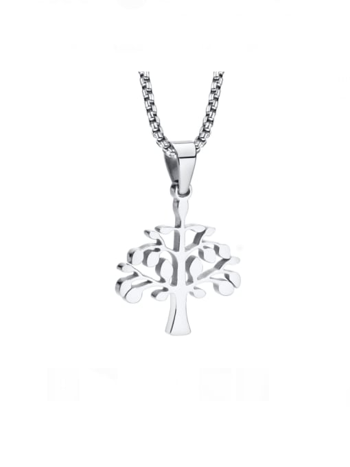 CONG Stainless steel Tree Vintage Necklace 2