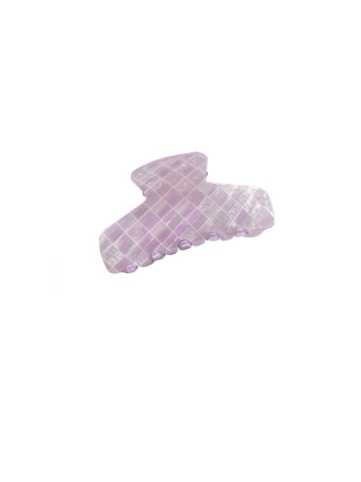 Purple 9.5cm Cellulose Acetate Trend Geometric Multi Color Jaw Hair Claw