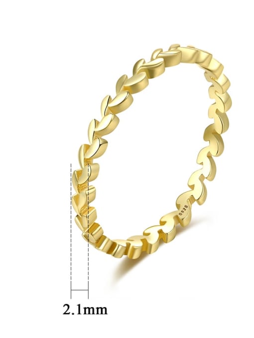 CCUI Brass Geometric Minimalist Band Ring 4
