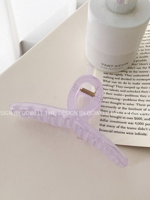 Ribbon jelly purple 13cm Alloy Resin Minimalist Geometric Jaw Hair Claw