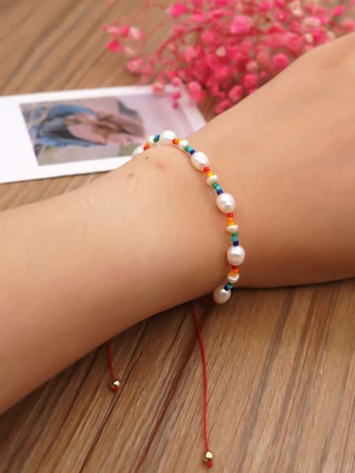Roxi Freshwater Pearl Multi Color Irregular Bohemia Adjustable Bracelet 1