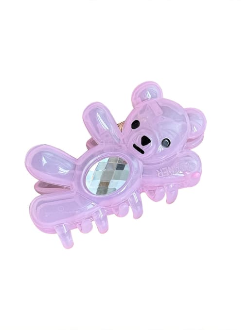 Chimera Cute Bear Alloy Resin Multi Color Jaw Hair Claw 3