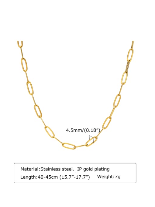 LI MUMU Titanium Steel Geometric Minimalist Necklace 2