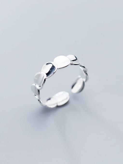Rosh 925 Sterling Silver Smooth Round Minimalist Free Size Ring