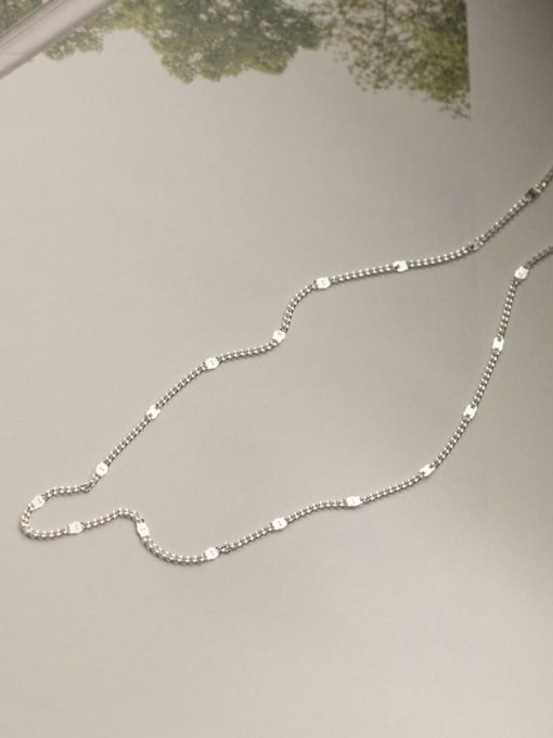 Rosh 925 Sterling Silver Irregular Chain Minimalist Necklace 3