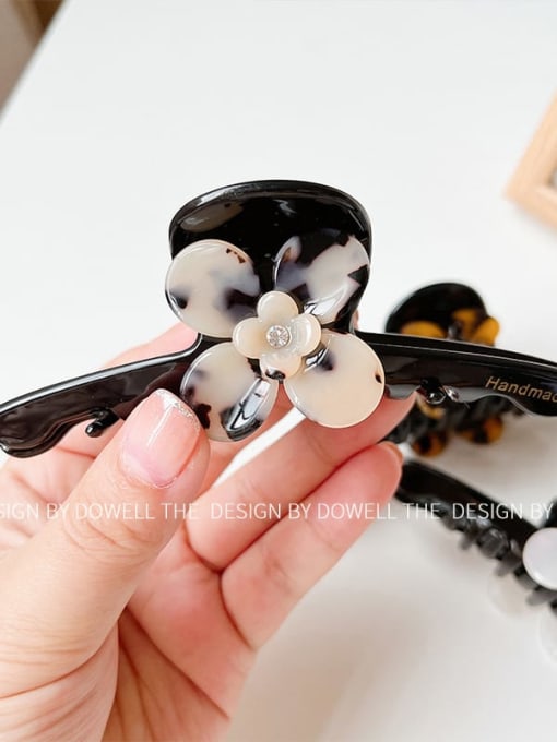 Rice hawksbill flowers Cellulose Acetate Trend Geometric Alloy Jaw Hair Claw
