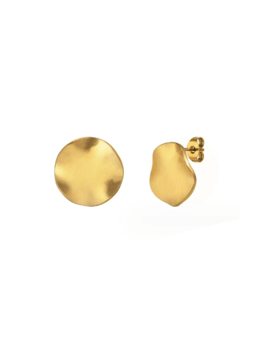 gold Stainless steel Geometric Minimalist Stud Earring