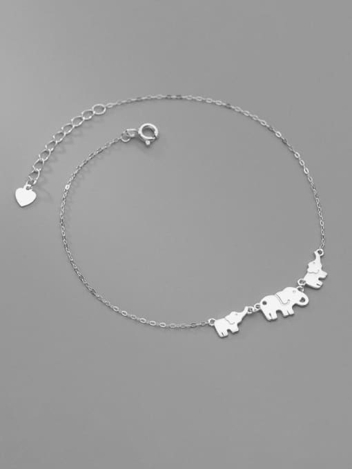 Rosh 925 Sterling Silver Elephant Cute  Anklet 0