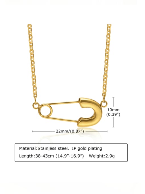 LI MUMU Stainless steel Geometric Minimalist Necklace 3