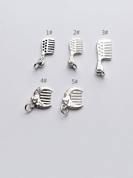 FAN 925 Sterling Silver With Small Comb Pendant DIY Jewelry Accessories 1