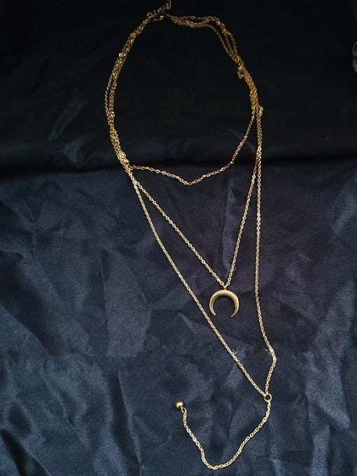A TEEM Titanium Tassel Trend Long Strand Necklace 2