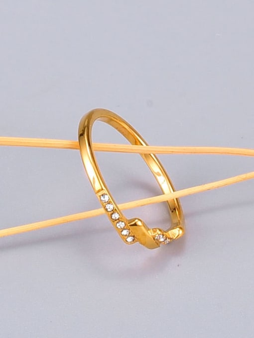A TEEM Titanium Irregular Minimalist Band Ring 2