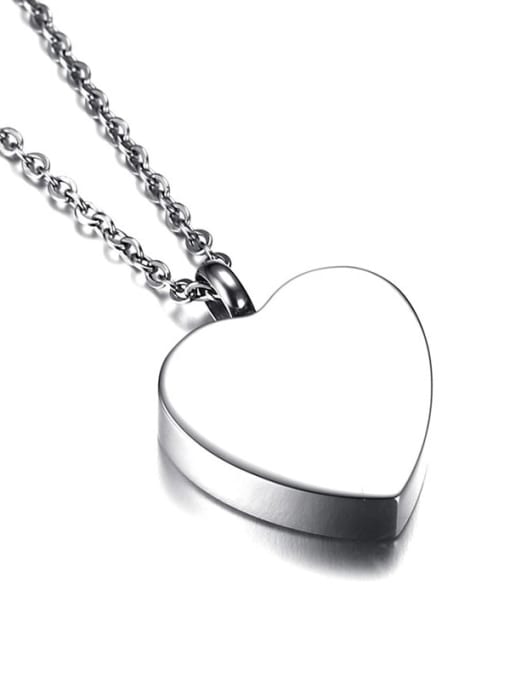 CONG Stainless steel Minimalist Heart  Pendant