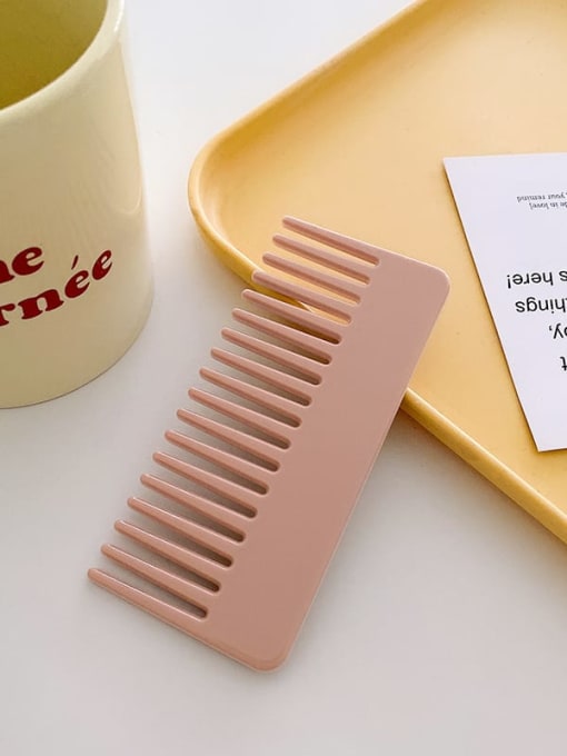 K061 Pink 11.6cm Cellulose Acetate Trend Irregular Hair Comb