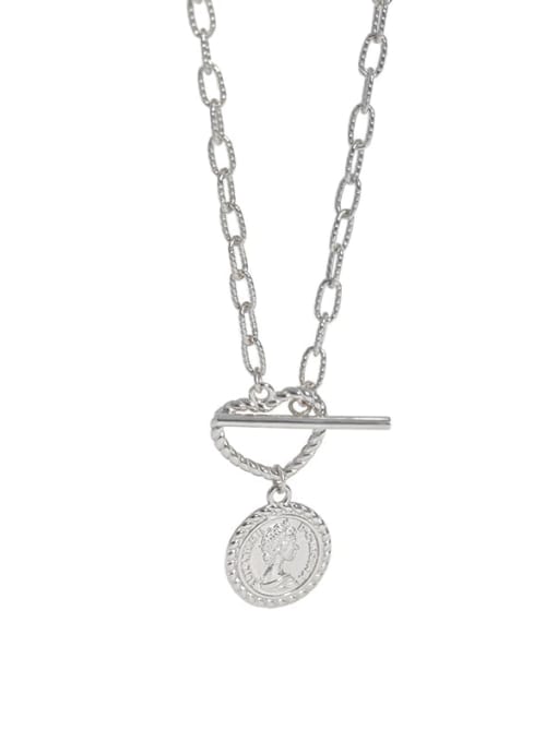DAKA 925 Sterling Silver Hollow Heart Vintage Pendant Necklace 4