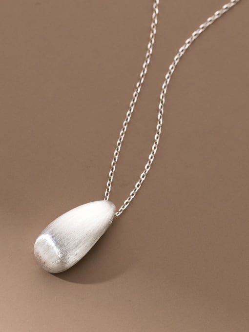 Rosh 925 Sterling Silver Water Drop Minimalist Necklace 2