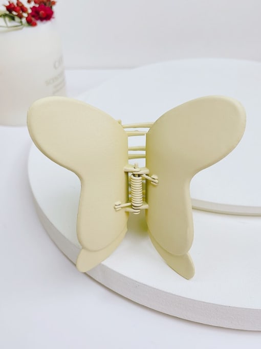 skin colour Alloy Enamel Vintage Butterfly  Jaw Hair Claw