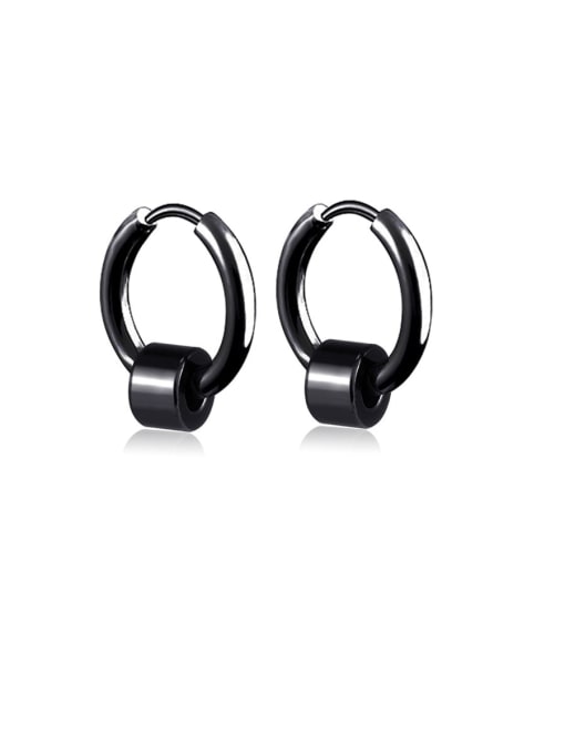 BSL Titanium Round Minimalist Stud Earring 0
