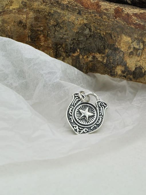 SHUI Vintage Sterling Silver With Vintage Pentagram Pendant Diy Accessories 1