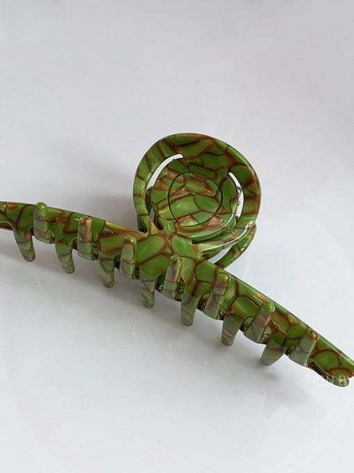 Fragmented Green 11cm Cellulose Acetate Trend Irregular Jaw Hair Claw