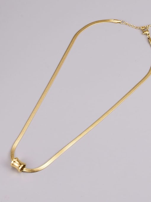 A TEEM Titanium Steel Vintage Snake bone chain Necklace 2
