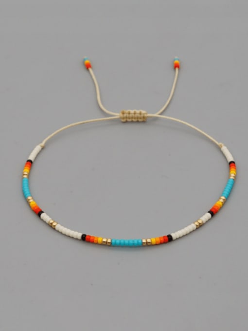 MI B200580D Miyuki Millet Bead Multi Color Bohemia Handmade Weave Bracelet