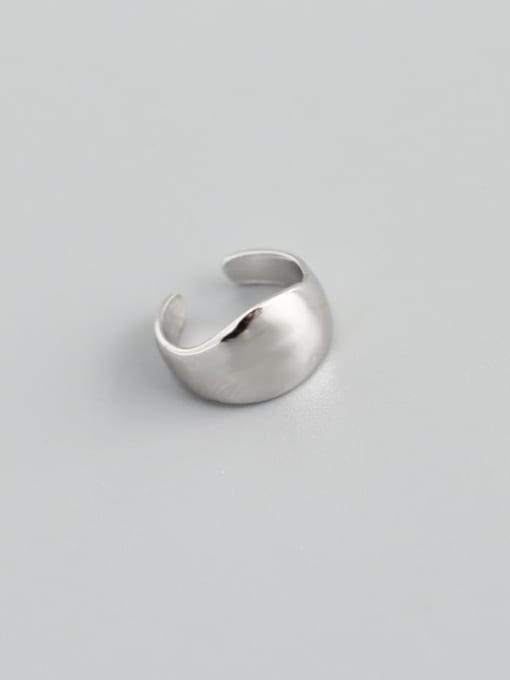 White gold (single) 925 Sterling Silver Geometric Minimalist Single Earring(Single-Only One)