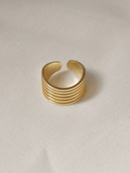 LI MUMU Titanium Geometric Minimalist Stackable Ring 1