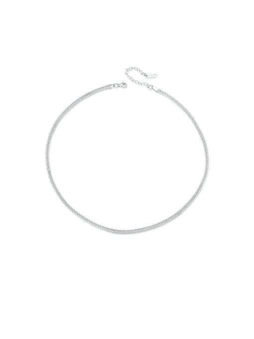 Jare 925 Sterling Silver Minimalist Wave  Necklace 0