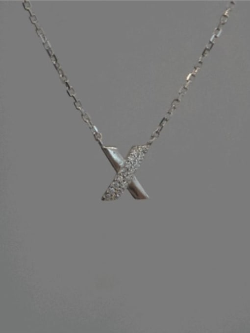 Boomer Cat 925 Sterling Silver Cross Minimalist Necklace 1