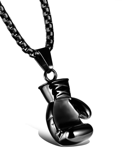 Black Large formula pearl chain 460 Titanium Irregular Vintage Fist pendant solid couple clavicle outfit Necklace