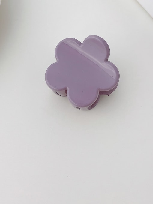 Taro purple 4cm Alloy Resin Cute Flower  Jaw Hair Claw
