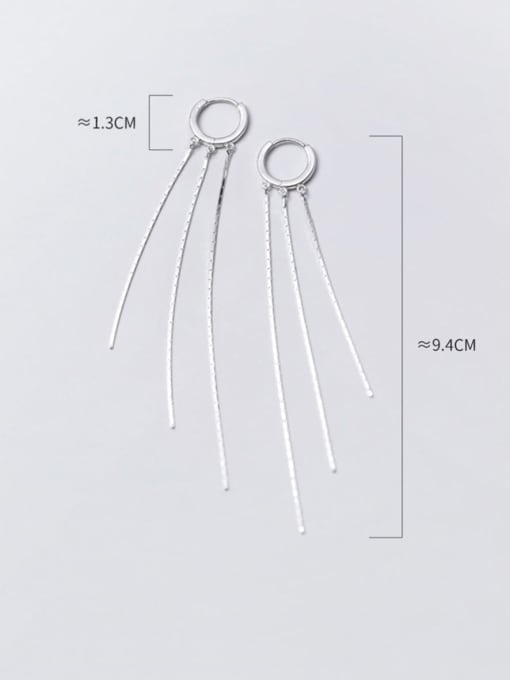 Rosh 925 Sterling Silver Tassel Trend Threader Earring 1