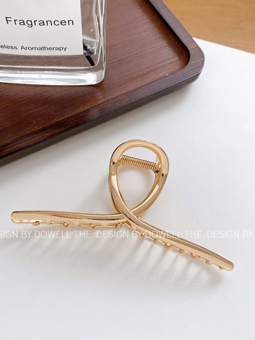Rose Gold 13.5cm Alloy  Minimalist Irregular  Jaw Hair Claw