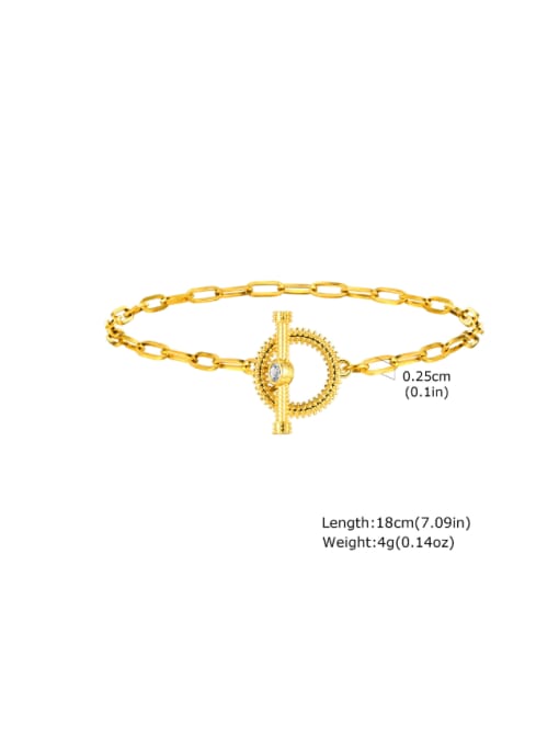G 5 Stainless steel Shell Flower Minimalist Link Bracelet