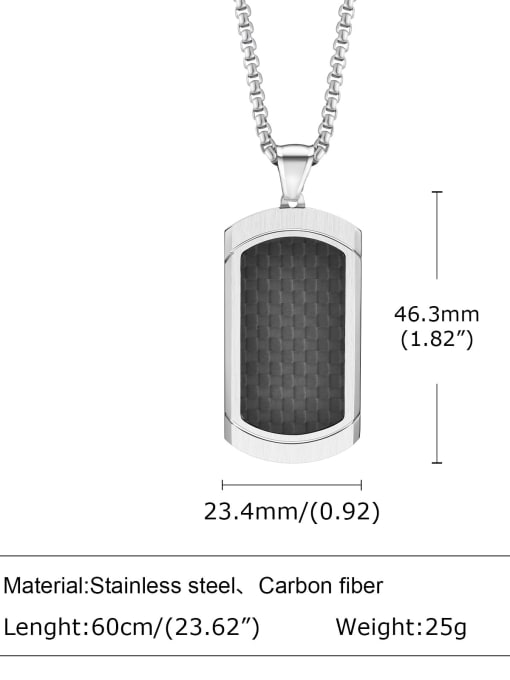 CONG Stainless steel Hip Hop  Geometric  Pendant 2