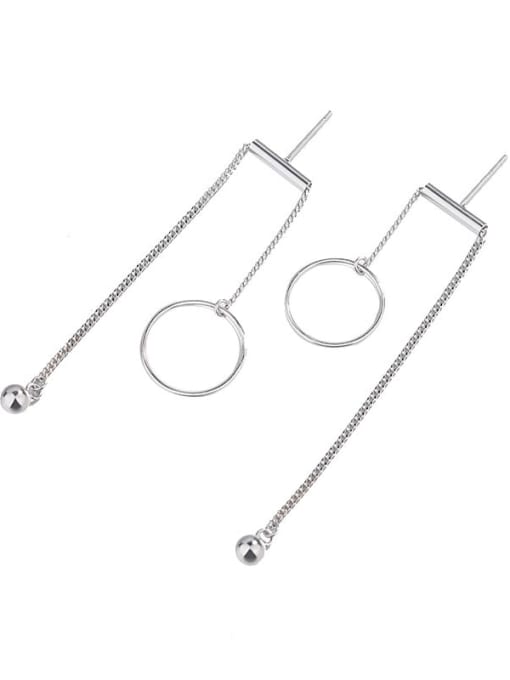 HAHN 925 Sterling Silver Geometric Minimalist Drop Earring 0