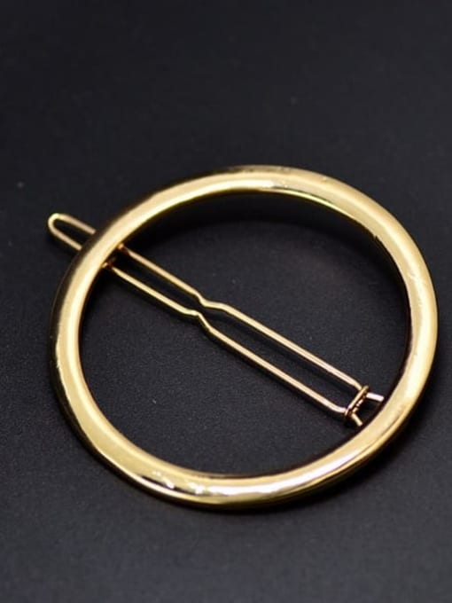 Round gold H23 Alloy Minimalist Geometric Hair Pin